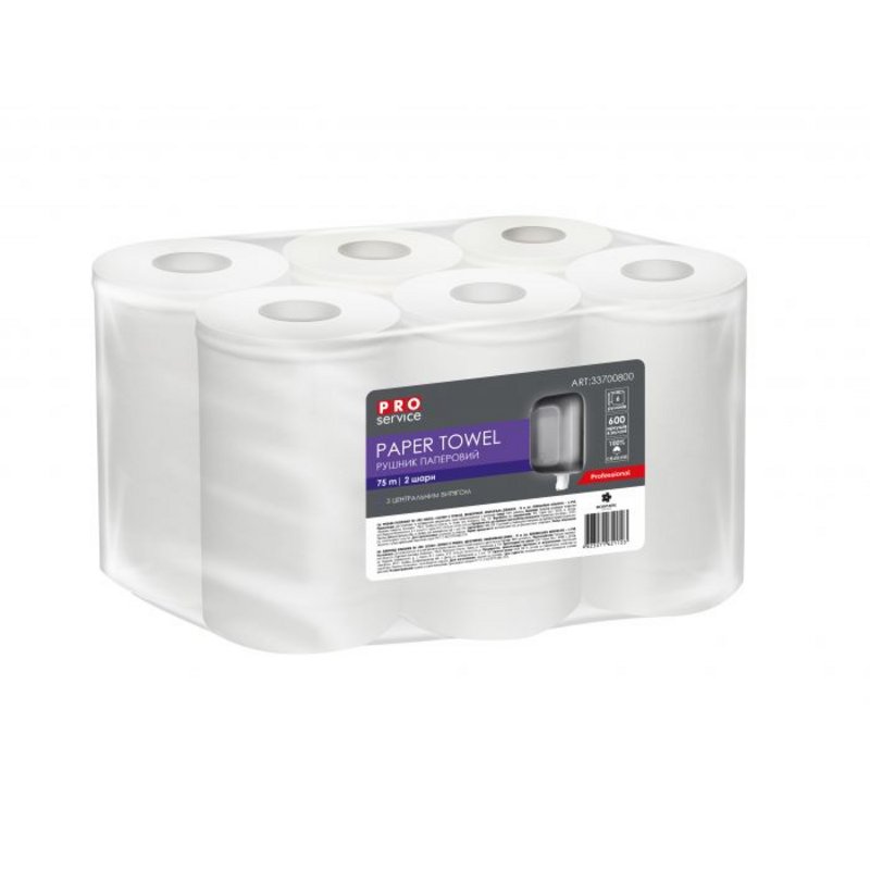 Рушники паперові, 2-шарові, целюлозна основа